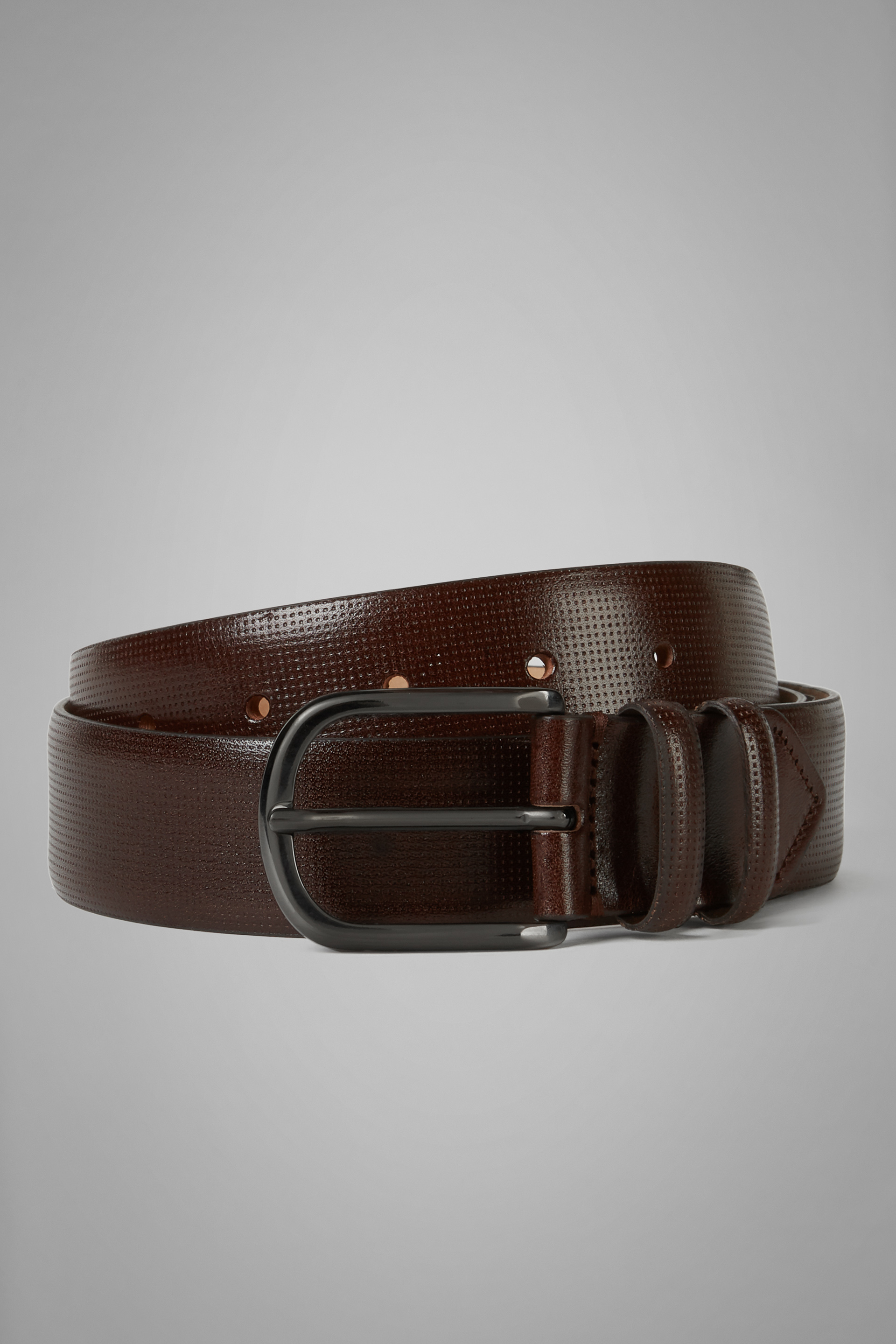 Men's Micro Perforated Leather Belt | Boggi Milano