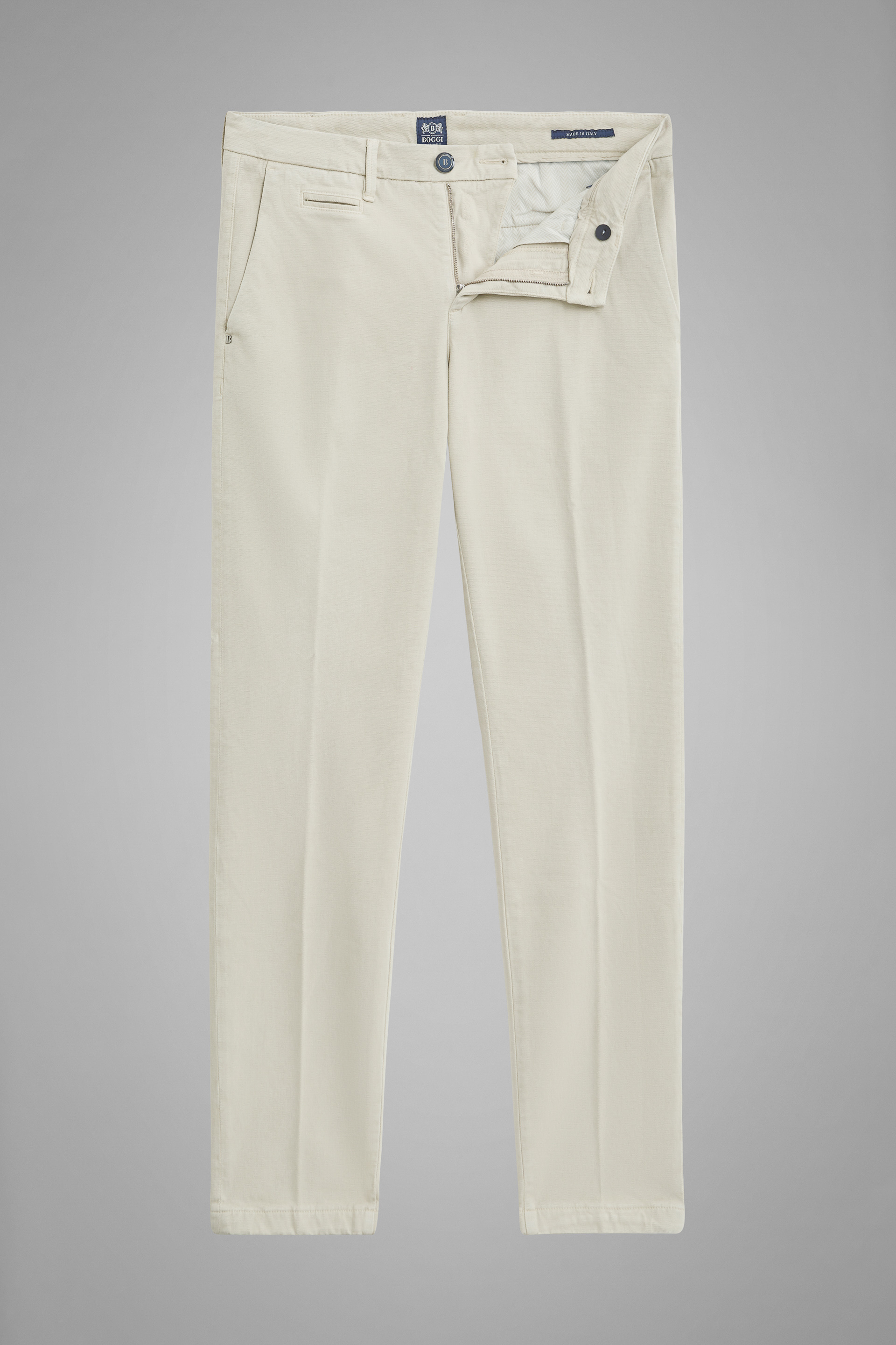 Canali Slim-fit Straight-leg Garment-dyed Cotton-blend Twill Trousers in  Natural for Men | Lyst