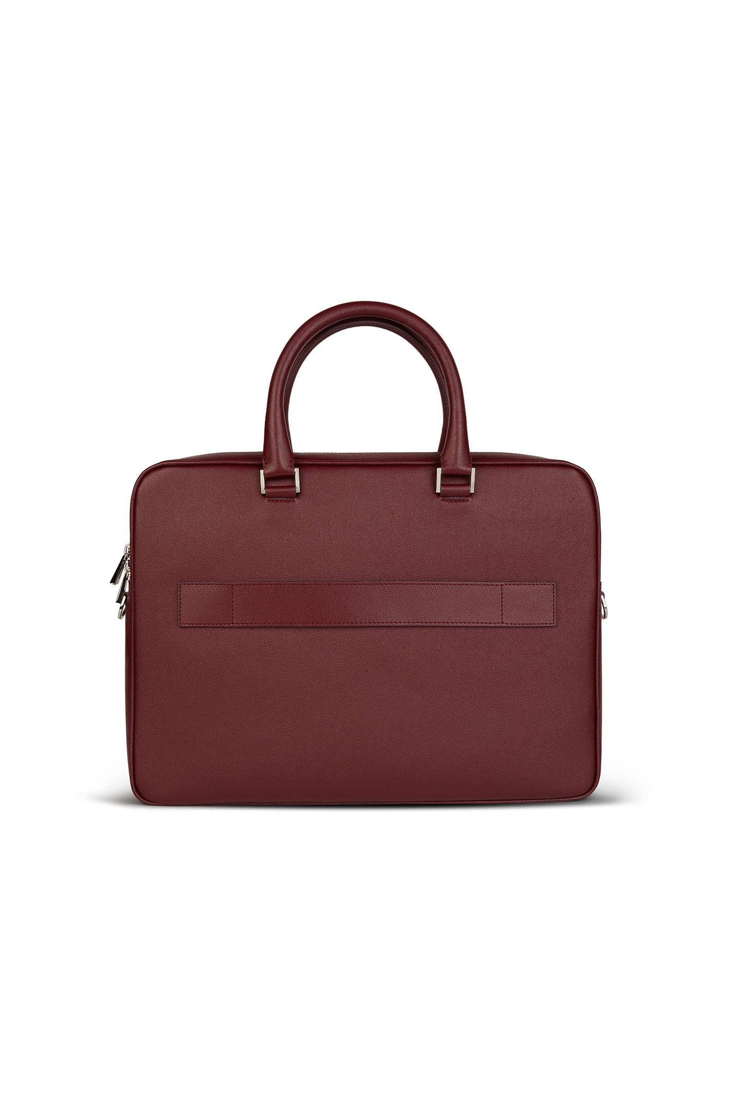 Men's CAVIAR LEATHER SINGLE ZIP BRIEFCASE | Boggi Milano